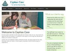 Tablet Screenshot of cephas-community-care.co.uk